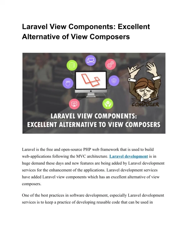 Laravel View Components: Excellent Alternative of View Composers