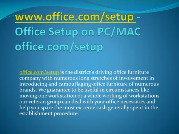 www office com setup office setup on pc mac office com setup