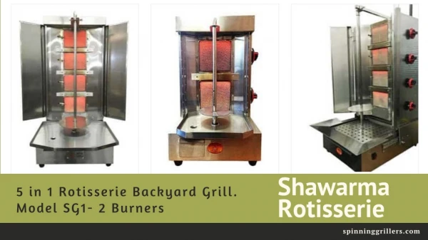 Shawarma Rotisserie Machine for Sale - Spinning Grillers
