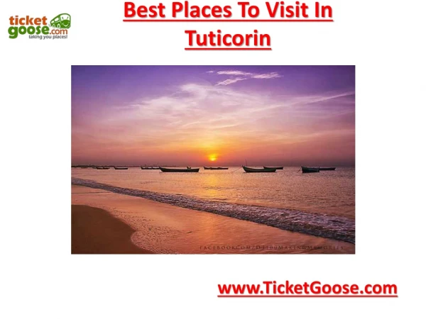 Best Places to Visit to Tuticorin