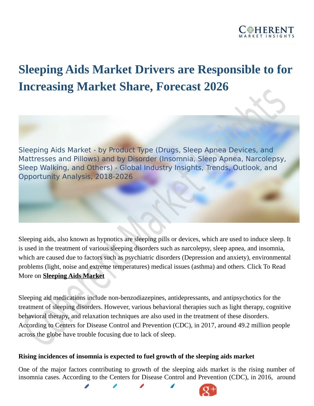 sleeping aids market drivers are responsible