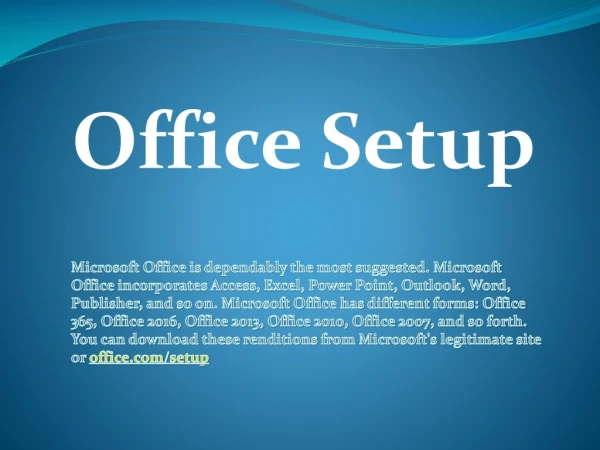 Office.com/setup – Office Antivirus Fast Setup