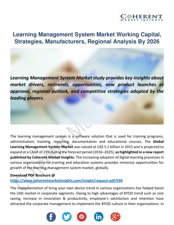 Learning Management System Market to Record Overwhelming Hike in Revenues by 2026