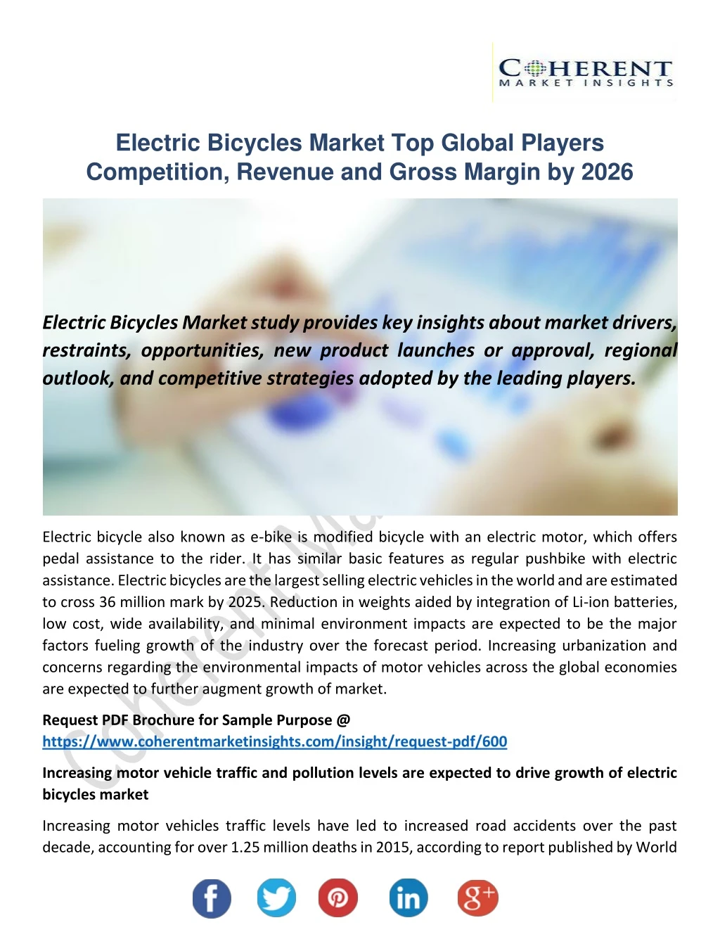 electric bicycles market top global players