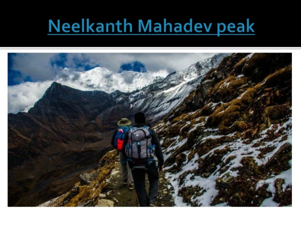 Neelkanth Mahadev peak