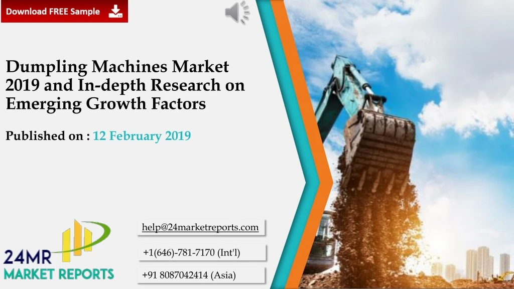 dumpling machines market 2019 and in depth research on emerging growth factors
