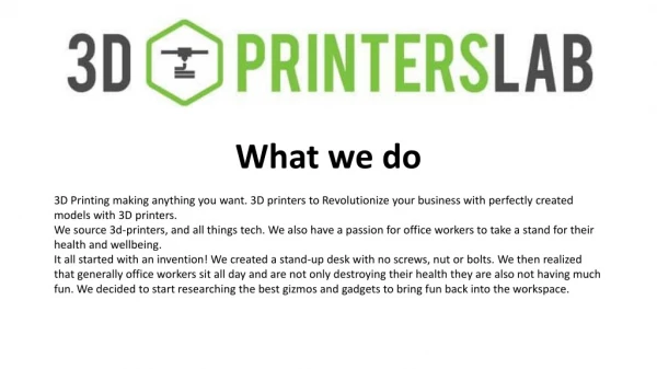 Buy 3D Printer - 3D Printers Lab