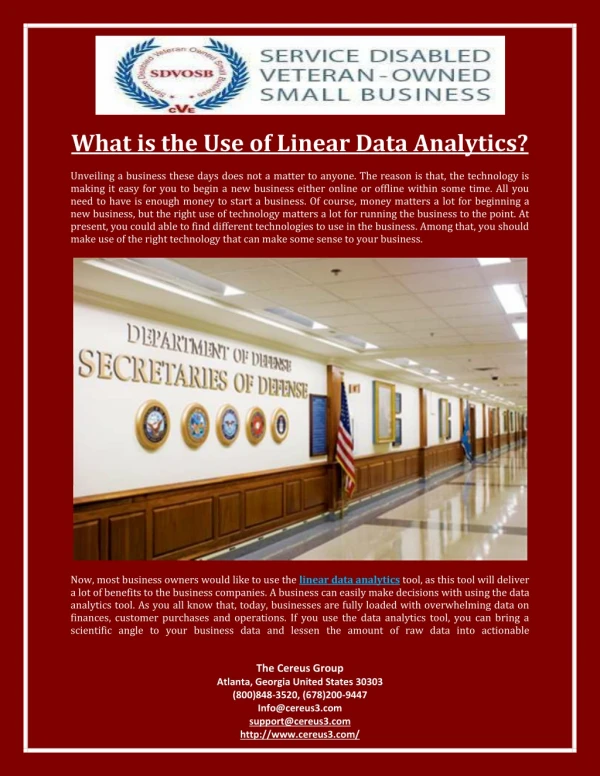 What is the Use of Linear Data Analytics?