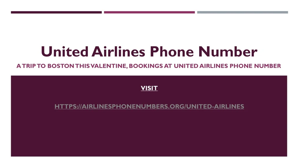 united airlines phone number a trip to boston