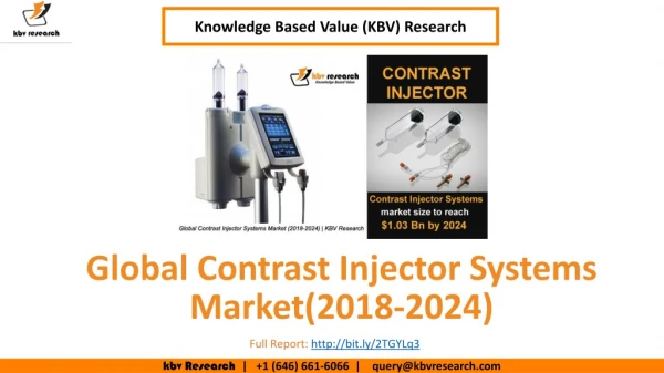 Global Contrast Injector Systems Market- KBV Research