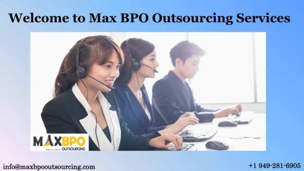welcome to max bpo outsourcing services
