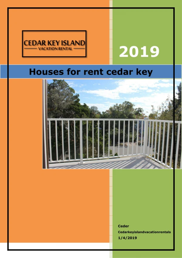 Houses for Rent Cedar Key