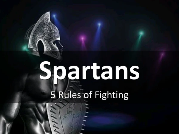 5 Rules of Fighting