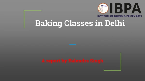 Baking Classes in Delhi