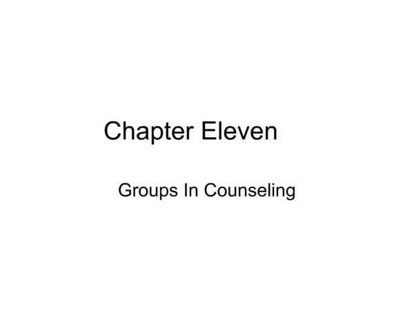 Chapter Eleven