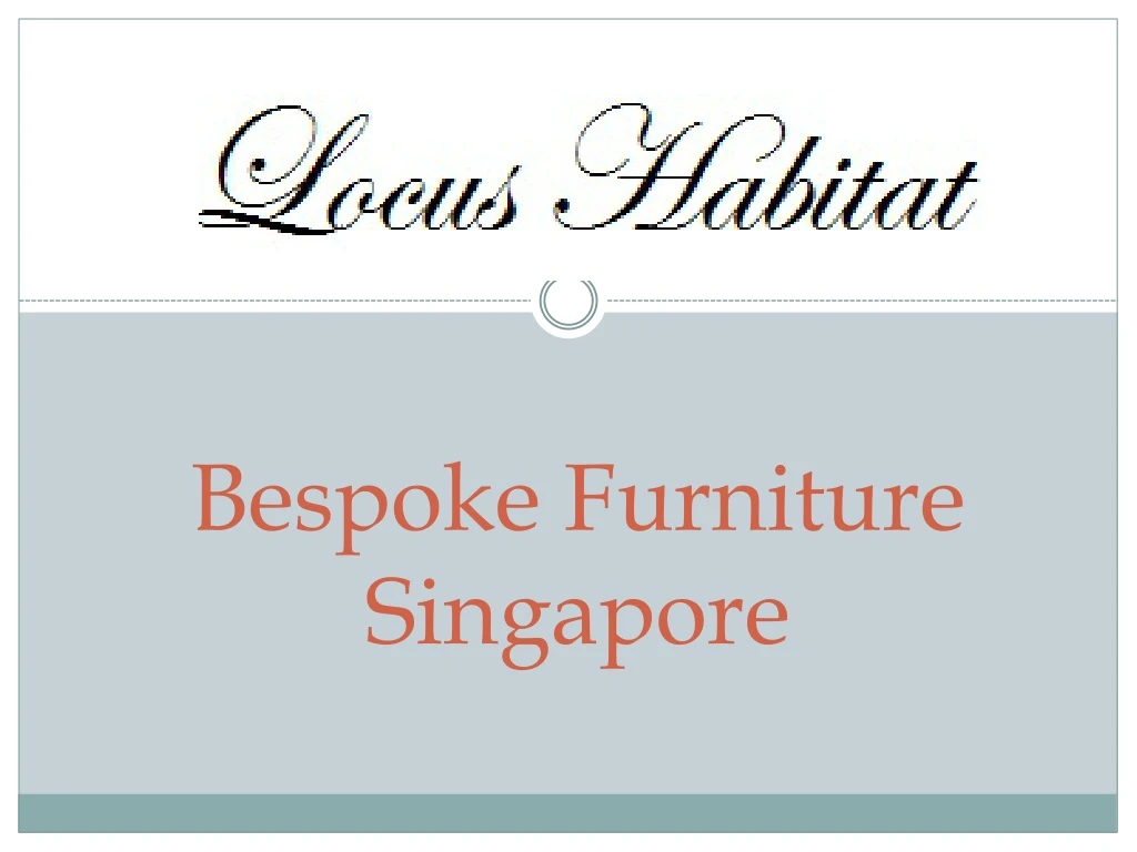 bespoke furniture singapore