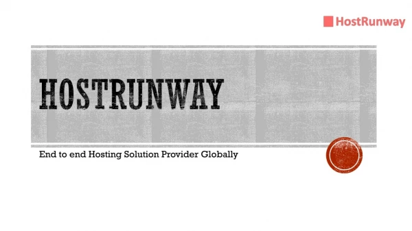 Hostrunway Complete Hosting Solution Provider Globally