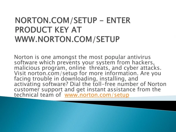 norton com setup enter product key at www norton com setup