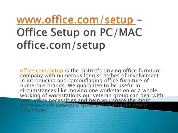 www office com setup office setup on pc mac office com setup