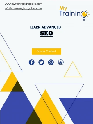 SEO Training in Bangalore - BTM - slide 1