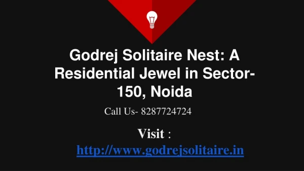 Godrej Solitaire Nest: A Residential Jewel in Sector-150, Noida