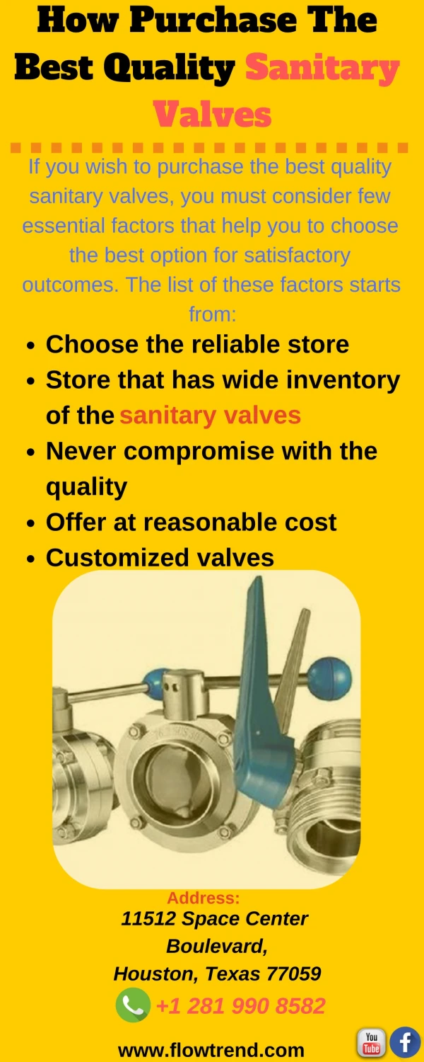 How Purchase The Best Quality Sanitary Valves