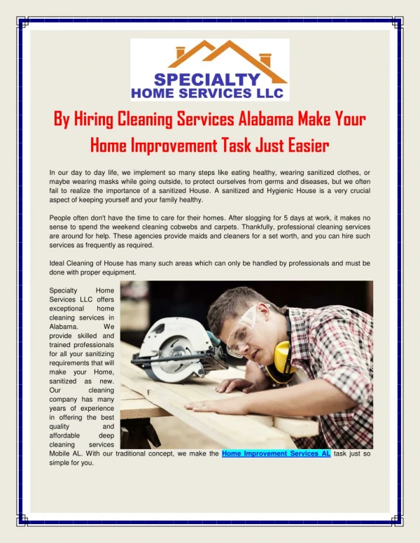 Home Improvement Services AL