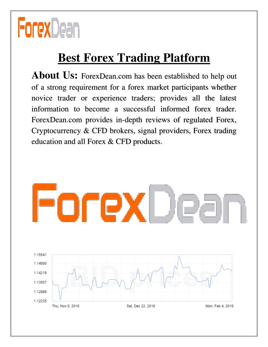 best forex trading platform about us forexdean