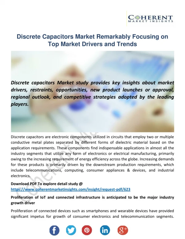 Discrete Capacitors Market Outlook to 2026: Analysed by Business Growth & Development Factors