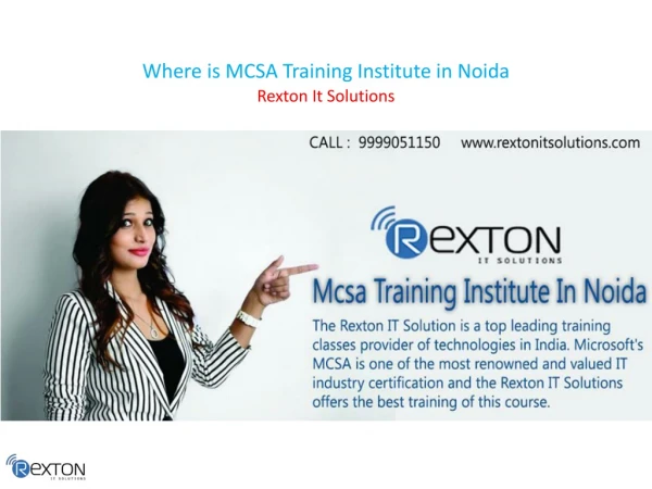 Where is MCSA Training Institute in Noida