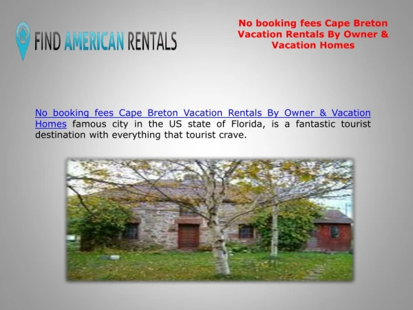 No booking fees Cape Breton Vacation Rentals By Owner & Vacation Homes