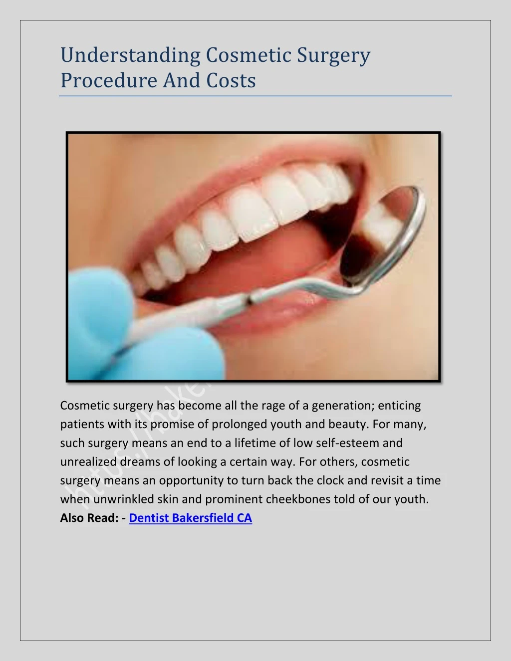 understanding cosmetic surgery procedure and costs