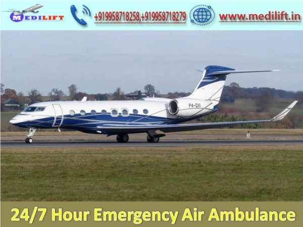 Life Savior Air Ambulance Service in Kolkata with Medical Facility