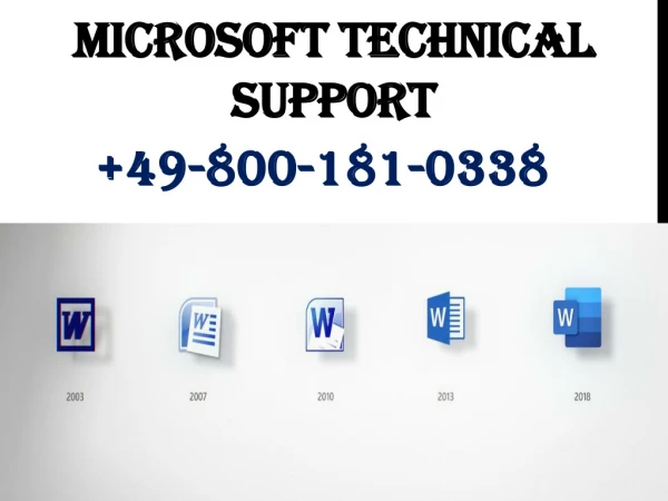MICROSOFT TECHNICAL SUPPORT 49-800-181-0338