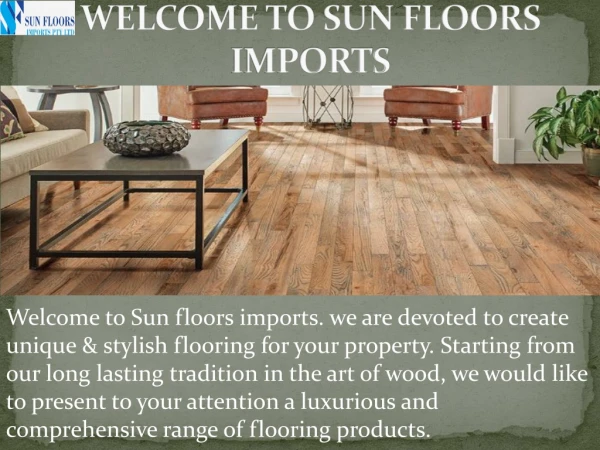 Sunfloors Imports Pvt Ltd - Laminate, Hybrid Vinyl, Tiles