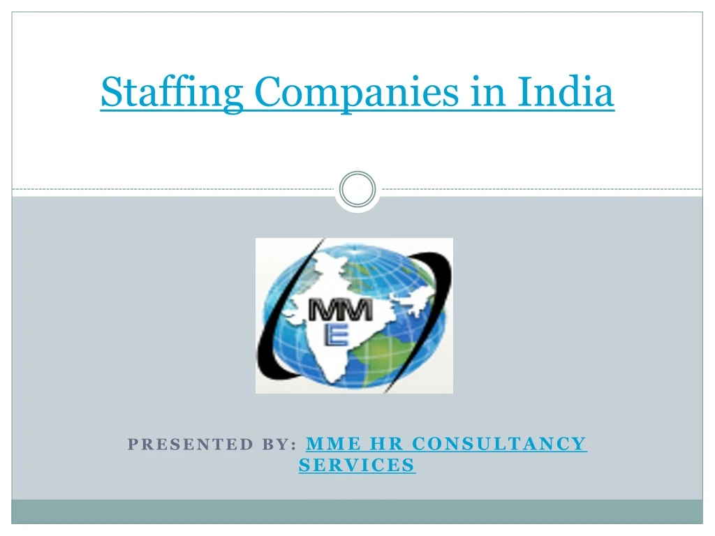 staffing companies in india