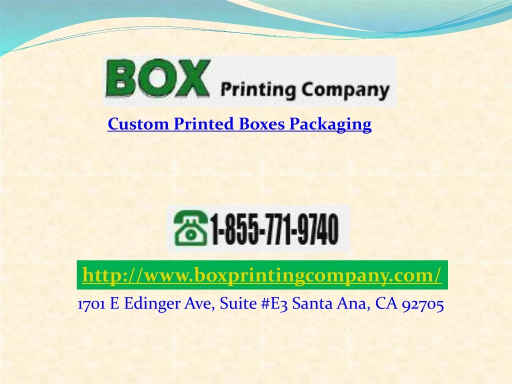 custom printed boxes packaging