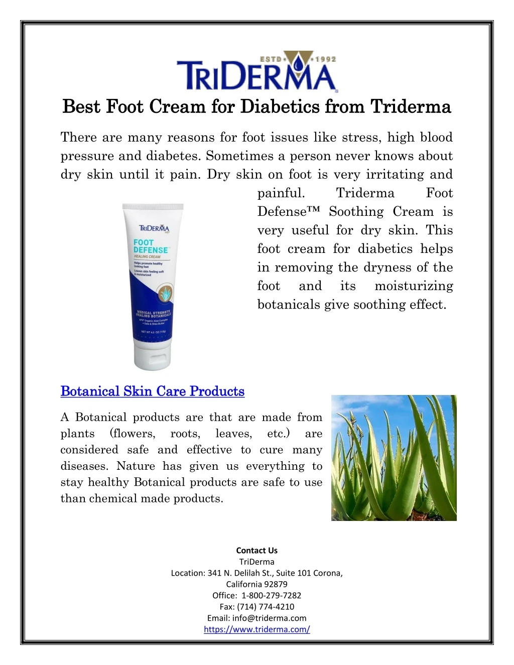 best foot cream for diabetics from best foot