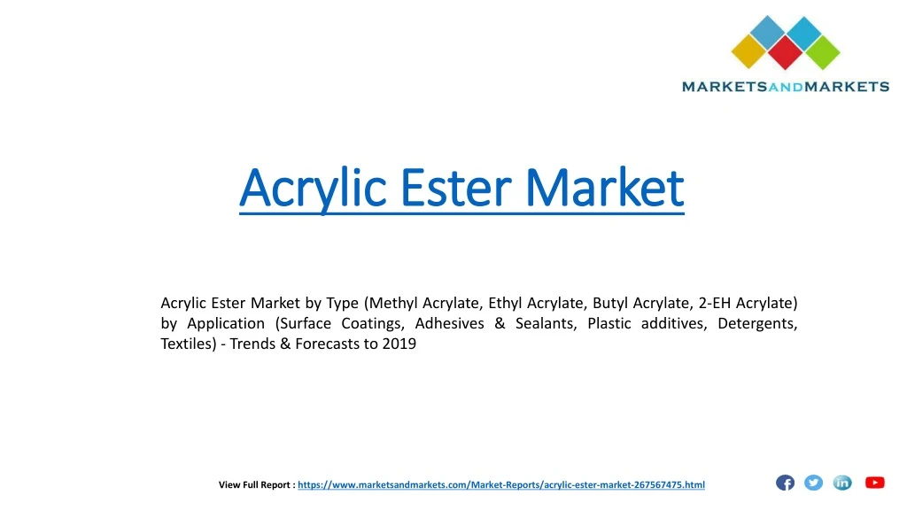 acrylic ester market