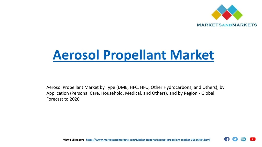 aerosol propellant market