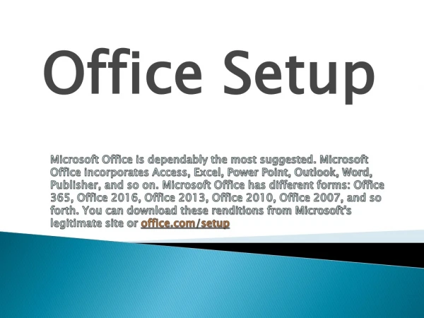 Office.com/setup – Office Set of Antivirus Activation