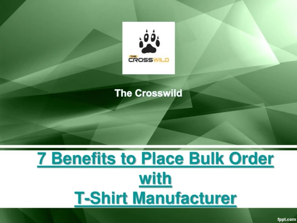 7 benefits to place bulk order with t-shirt manufacturer