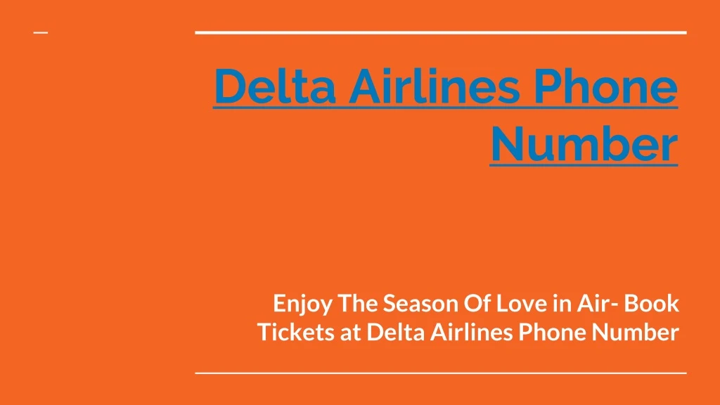 delta airlines phone