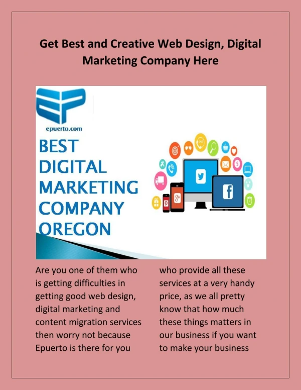 Get Best and Creative Web Design, Digital Marketing Company Here