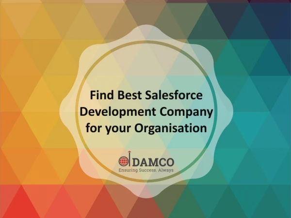 Find Best Salesforce Development Company for your Organisation