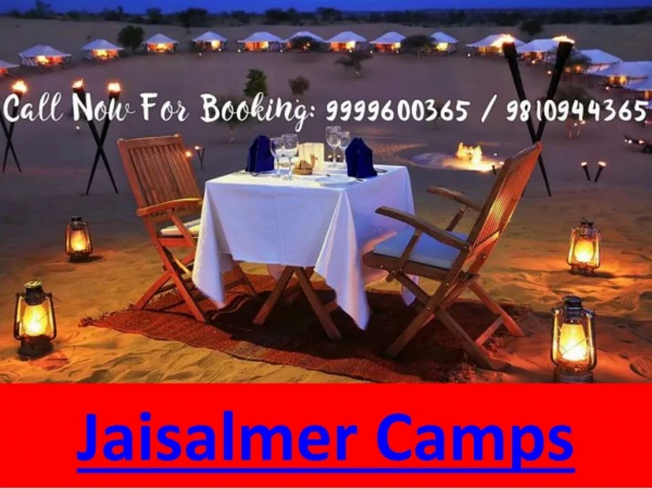 JAISALMER CAMPS - CAMPING IN JAISALMER - Camps In Jaisalmer