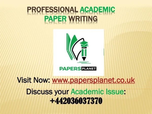 Professional Academic Writing Service | Papers Planet