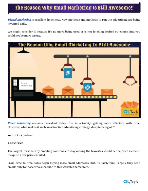 The Reason Why Email Marketing Is Still Awesome