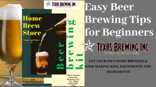 Easy Beer Brewing Tips for Beginners | Texas Brewing Inc.