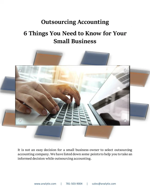 Outsourcing Accounting - 6 Things You Need to Know for Your Small Business